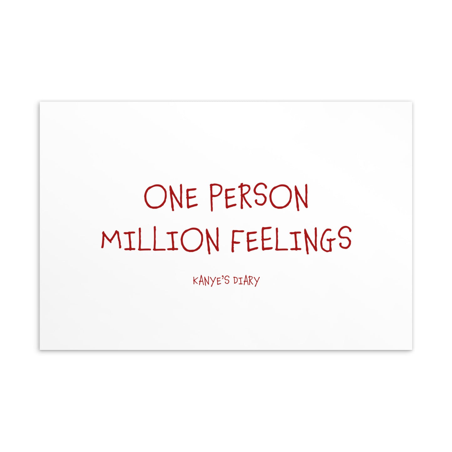 ONE PERSON MILLION FEELINGS