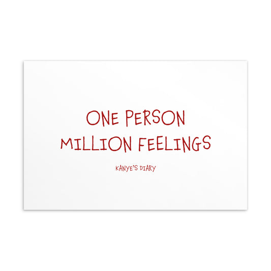 ONE PERSON MILLION FEELINGS